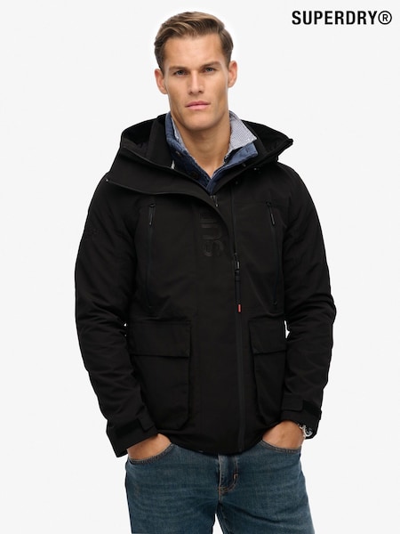 Superdry Black Hooded Ultimate Embroidered Windbreaker (G02776) | €144