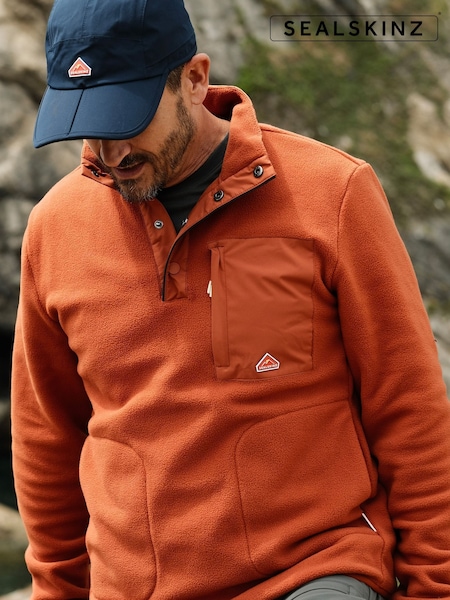 Alaranjado - Sealskinz Frettenham Mens Polar Fleece (G02913) | R$ 740