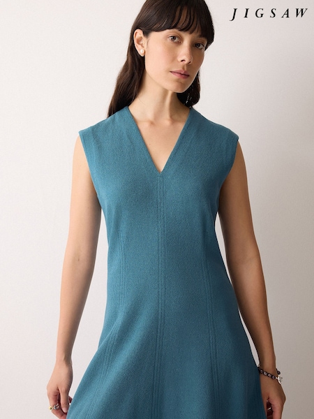 Jigsaw Blue Sleeveless Stitched Dress (G04135) | €203
