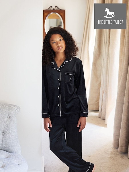 The Little Tailor Kids Satin Button Through Pyjamas (G04310) | AED175 - AED186