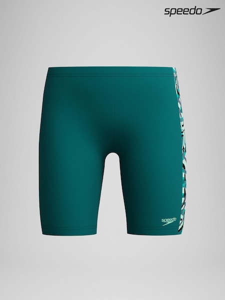 Speedo Green Boys Digital Panel Jammer Swimshort (G04701) | 114 QAR