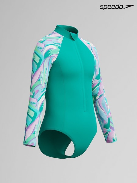 Speedo Girls Long Sleeve Swimsuit (G04712) | 62 €