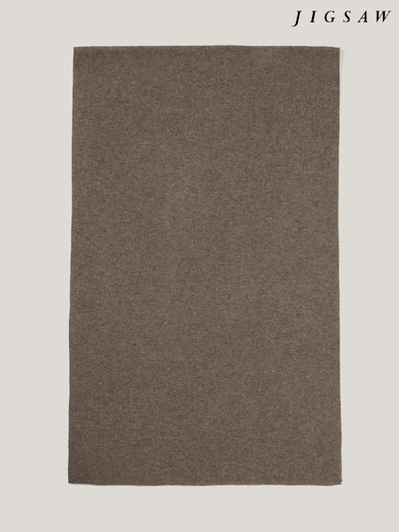 Jigsaw Cream Pure Cashmere Scarf (G04828) | €224