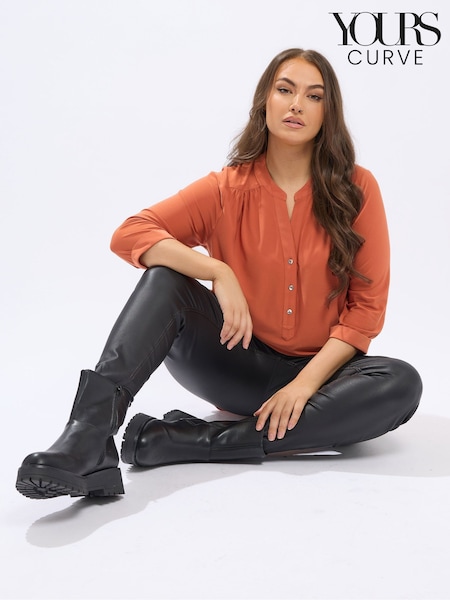 Yours Curve Half Placket Shirt (G04883) | 41 €