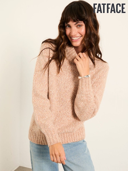 FatFace Fliss Natural Knitted Jumper (G05111) | €86
