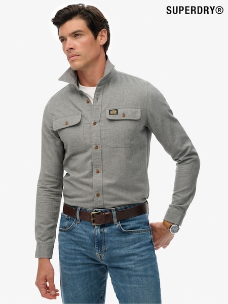 Superdry Grey Biker Rock Relaxed T-Shirt (G05408) | 148 QAR