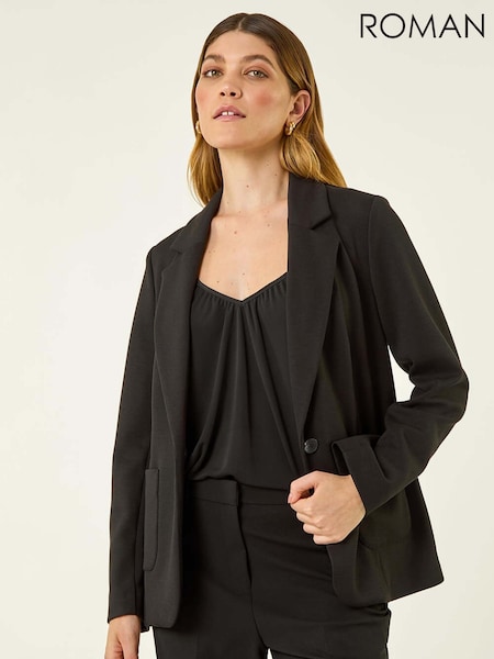 Roman Single Breasted Stretch Blazer (G05470) | R$ 725