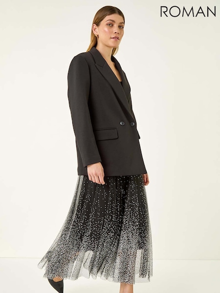 Roman Black Premium Stretch Ponte Blazer (G05499) | €83