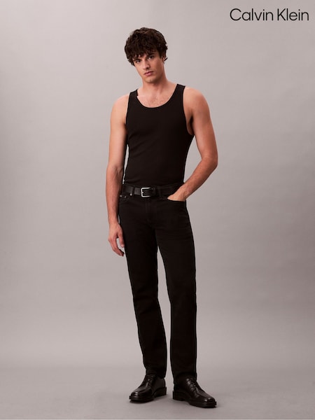 Calvin Klein Black Slim Straight Jeans (G05504) | €127
