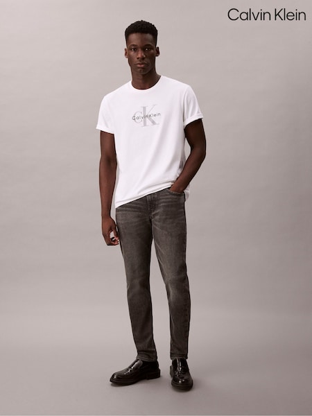 Calvin Klein Grey Slim Tapered Jeans (G05521) | AED524