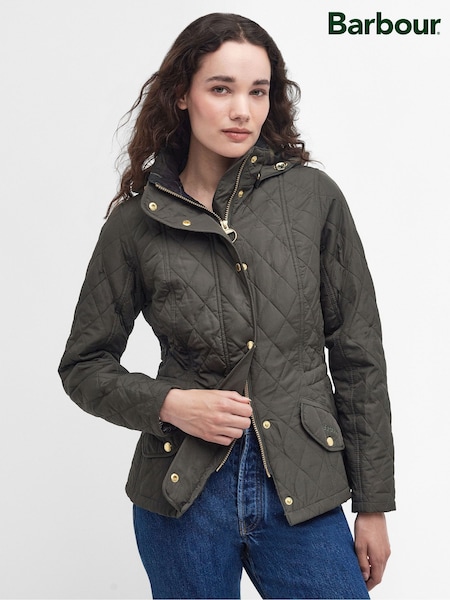 Barbour® Green Millfire Quilt Coat (G05598) | €228