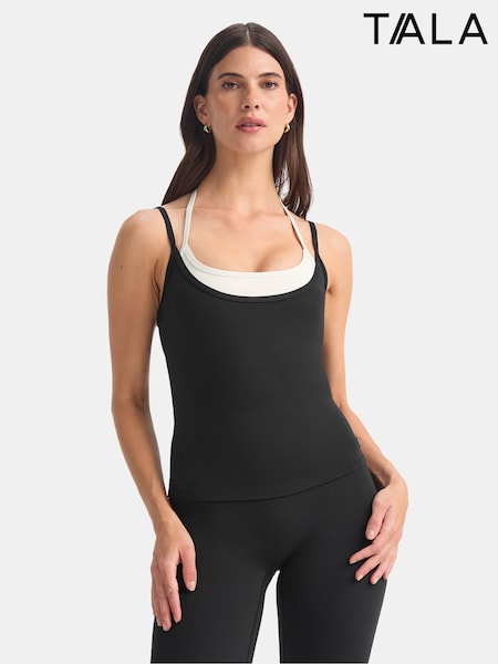 Tala Black Double Strappy Halter Vest (G05789) | R$ 475