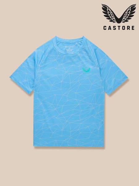 Castore Blue AOP Short Sleeve T-Shirt (G05848) | AED105