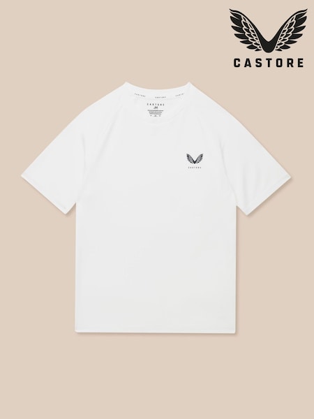 Castore White Short Sleeve T-Shirt (G05852) | AED105