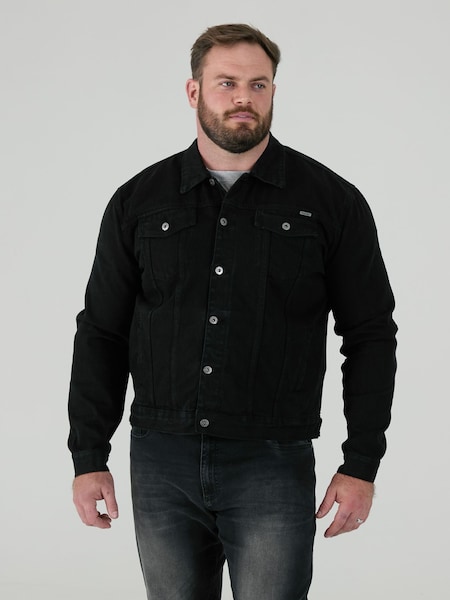 Negro - Duke London TRUCKER Western Style Denim Jacket (G06049) | 68 €