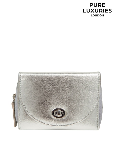 Silber - Pure Luxuries London Belle Leather Purse (G06087) | 44 €