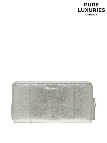 Silber - Pure Luxuries London April Leather Purse (G06088) | 51 €
