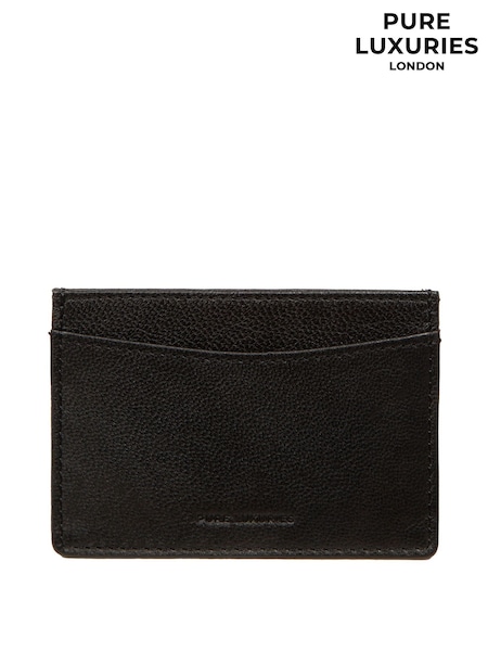 Pure Luxuries London 'Anna' Leather Black Card Holder (G06090) | R$ 150