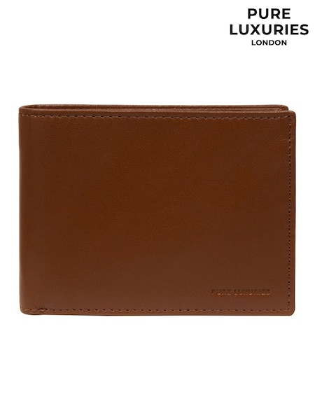Pure Luxuries London 'Jack' Leather Brown Wallet (G06097) | €25