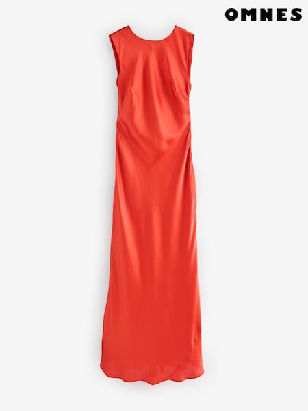 Orange - Omnes Lara Maxi Sleeveless High-Neck Low-Back Dress (G06677) | 139 €
