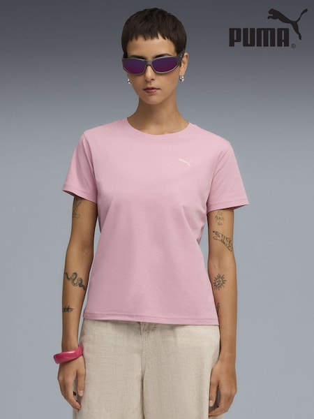 Puma Pink Wardrobe Essentials Womens Comfort T-Shirt (G06715) | €35