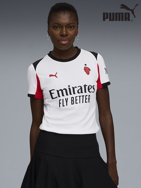 Puma White AC Milan 25/26 Womens Away Jersey (G06716) | €113