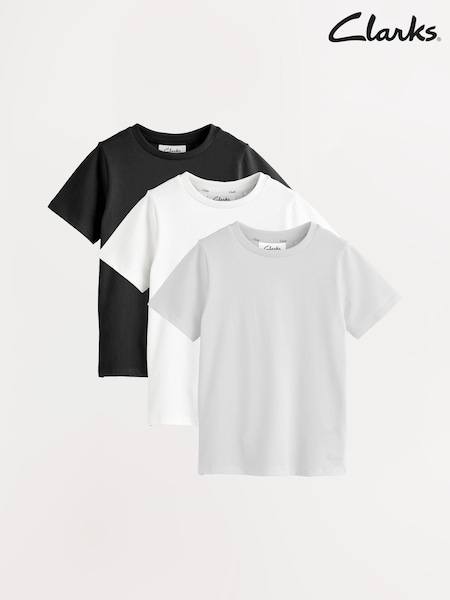 Clarks Multi 3 Pack T-Shirts (G06735) | AED82 - AED122