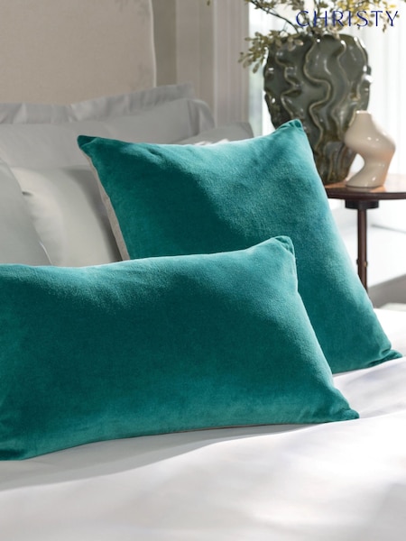 Christy Peacock Jaipur Velvet Filled 50 x 30cm Cushion (G06891) | €26.50