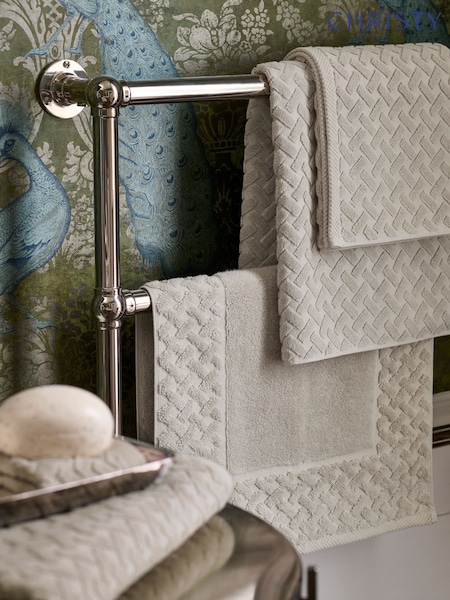 Christy Oak Trellis Textured Turkish Cotton Towels (G06896) | €47 - €61