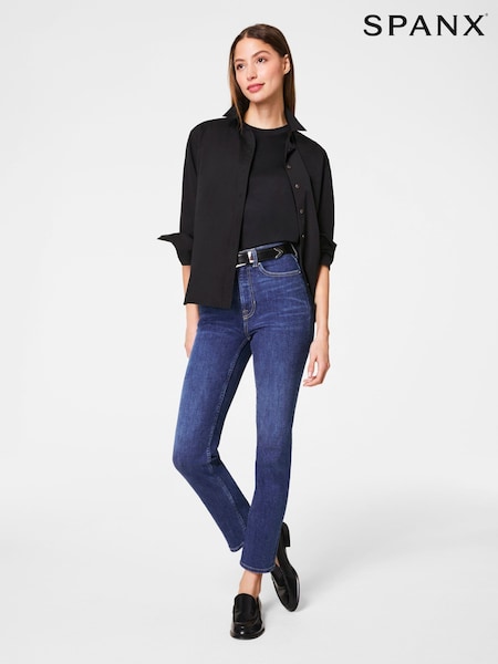 Albastru - Spanx Redefine Firm Control Slim Straight Jeans