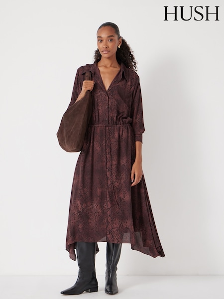 Hush Chiffon Hanky Hem Maxi Dress (G07127) | R$ 1.285