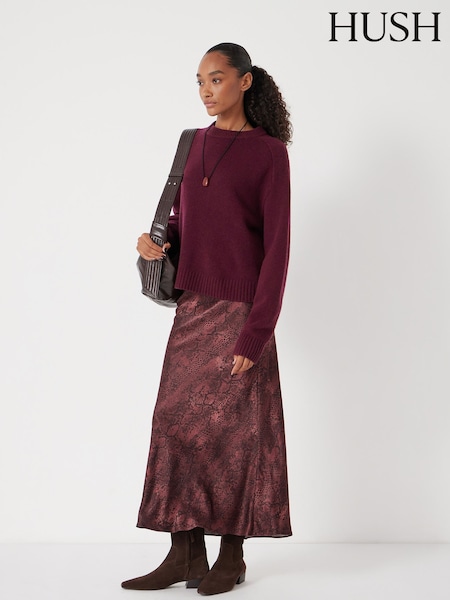 Hush Brown Simone Slinky Skirt (G07163) | €113