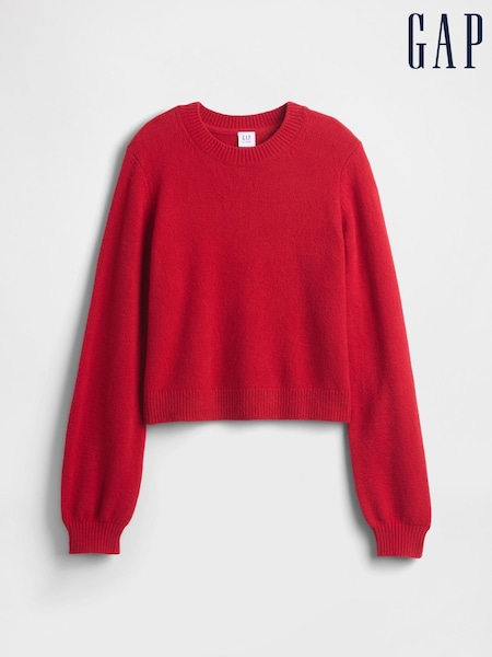 Gap Red CashSoft Crew Neck Sweatshirt (4-13yrs) (4-13yrs) (G07231) | €40