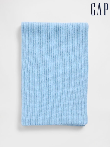 Blauw - Gap CashSoft Ribbed Scarf (G07293) | € 38