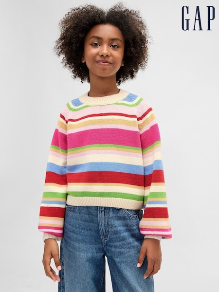 Gap Multi Relaxed Crew Neck Jumper (4-13yrs) (4-13yrs) (G07294) | €39