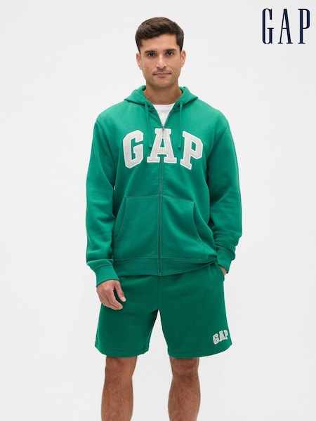 Gap Green Relaxed Logo Zip Hoodie (G07335) | €57