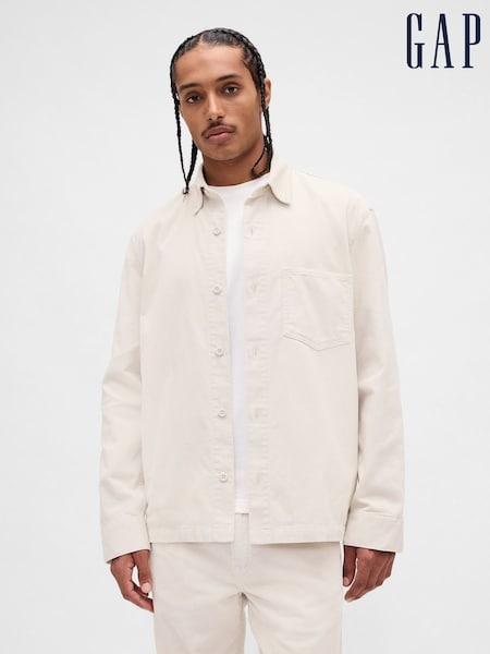 Gap Grey Corduroy Shirt Jacket (G07344) | €79