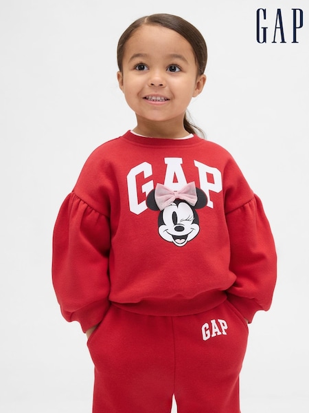 Gap Red Disney VintageSoft Logo Bubble Sweatshirt (6mths-5yrs) (G07426) | €29