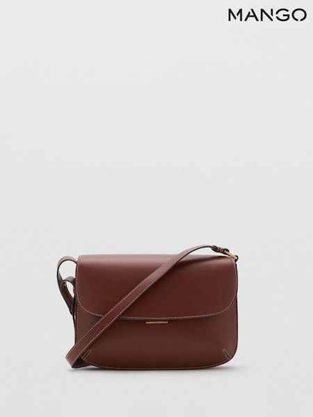 Mango Brown Crossbody Bag With Flap (G07449) | €63