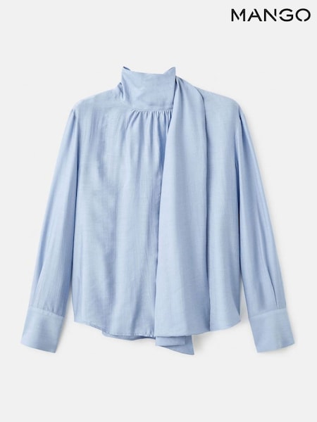 Mango Blue Blouse Stut (G07454) | €45
