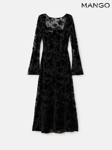 Mango Black Stella Dress (G07455) | €114