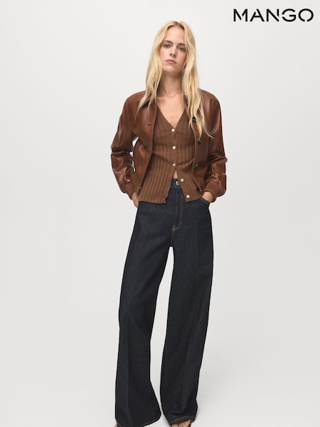 Mango Brown Flurry Cardigan (G07481) | €42
