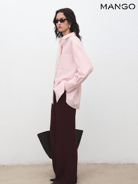 Mango Pink Pocket Oversize Shirt (G07545) | €45
