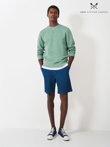Crew Clothing Blue Cotton Bermuda Chino Shorts (G07689) | R$ 545