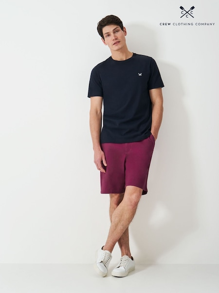 Crew Clothing Red Cotton Bermuda Chino Shorts (G07700) | 272 QAR