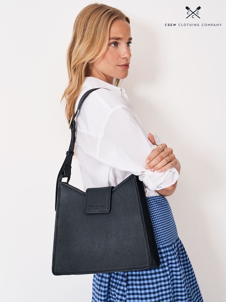 Crew Clothing Blue Leather Shoulder Bag (G07705) | R$ 1.275