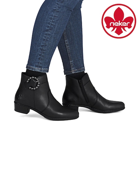 Rieker Zipper Black Boots (G07867) | R$ 790