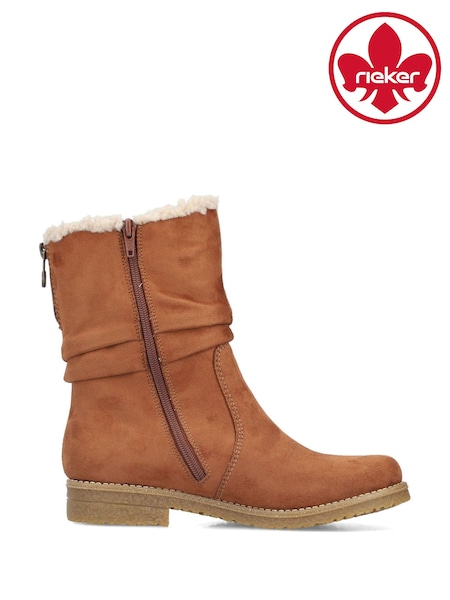 Rieker Zipper Brown Shoes (G07870) | 400 QAR