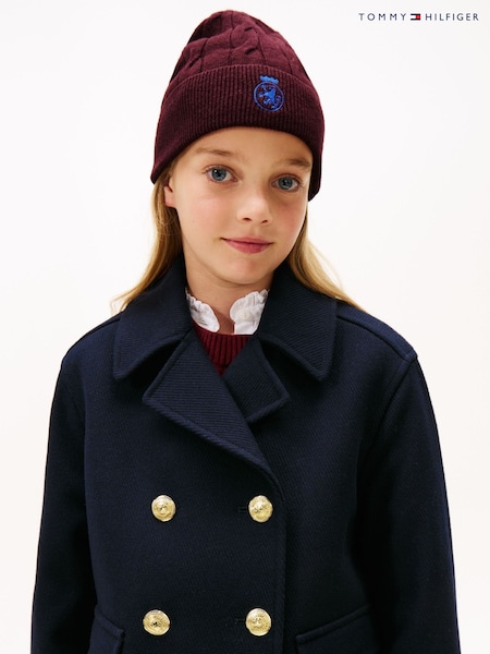 Tommy Hilfiger Red Kids Knit Beanie (G07909) | €42