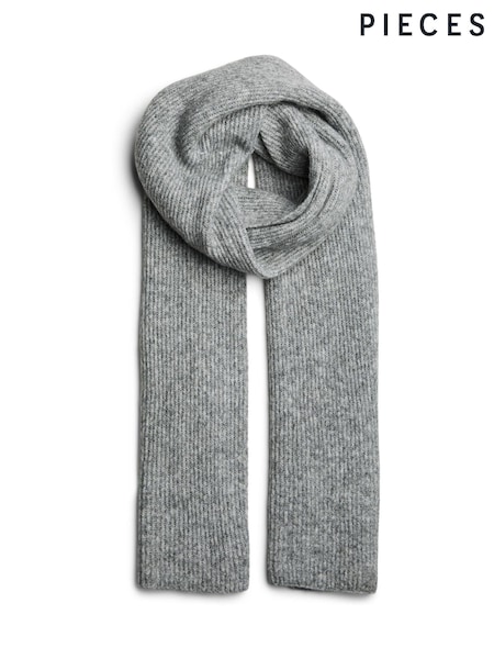 PIECES Grey Cashmere Scarf (G07911) | R$ 275